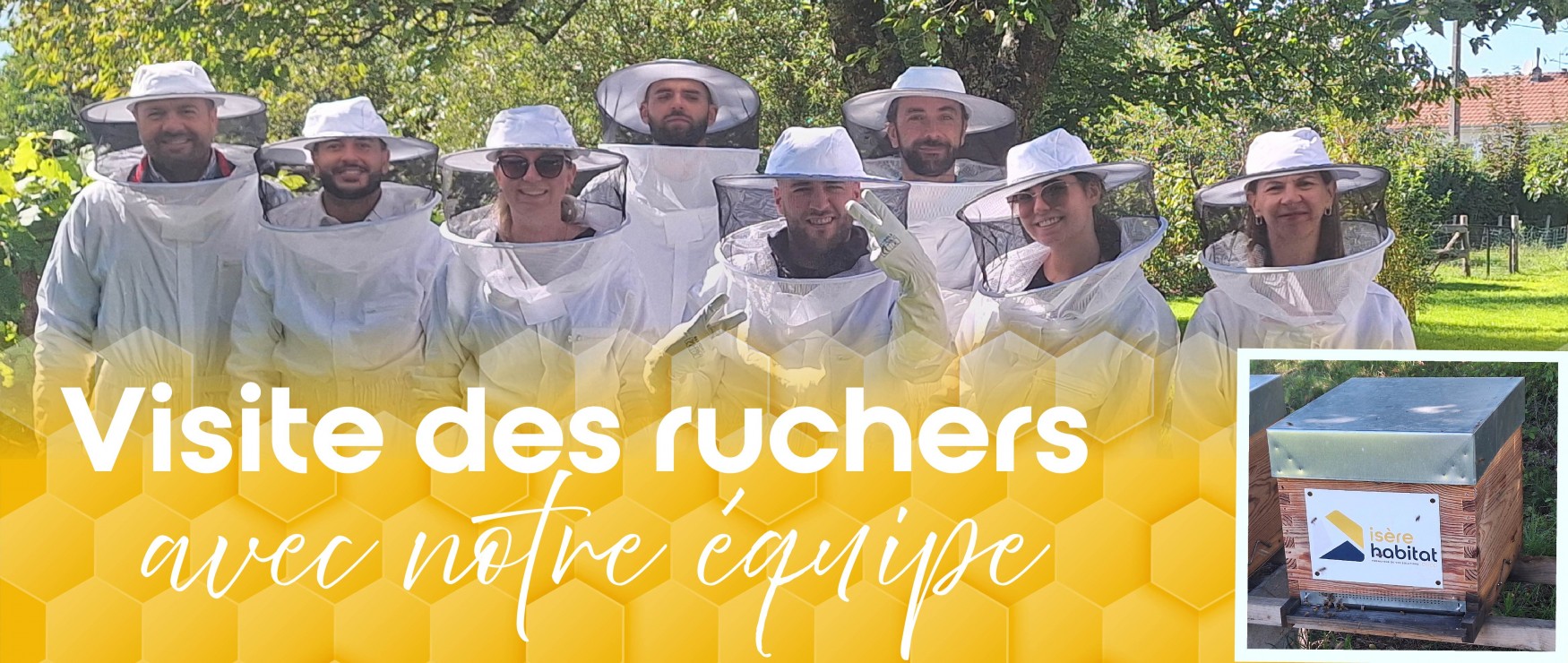 Visite des rûchers avec notre équipe