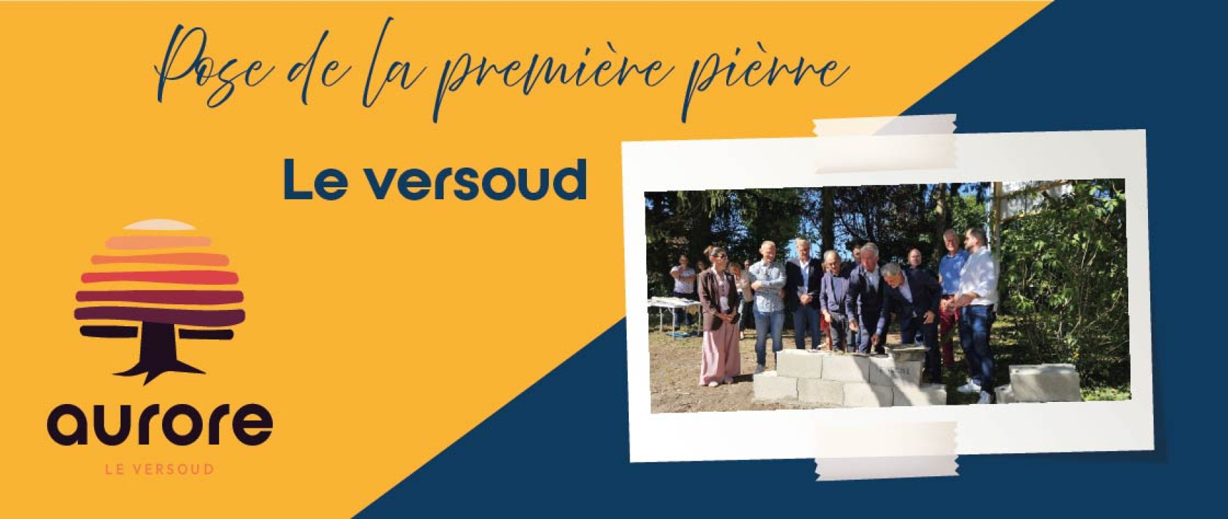 Le Versoud - Pose de la première pierre