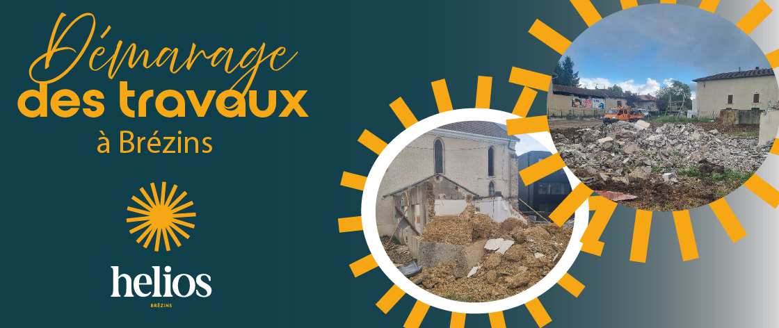 Démarrage des travaux à Brézins -  Hélios 