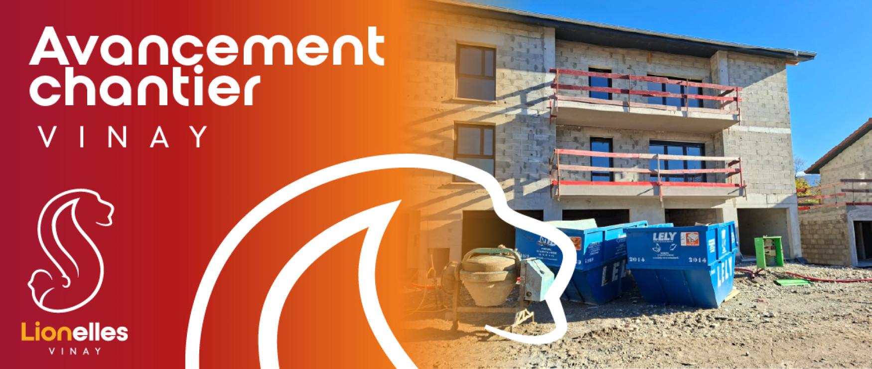 Avancement chantier à Vinay - Lionelles