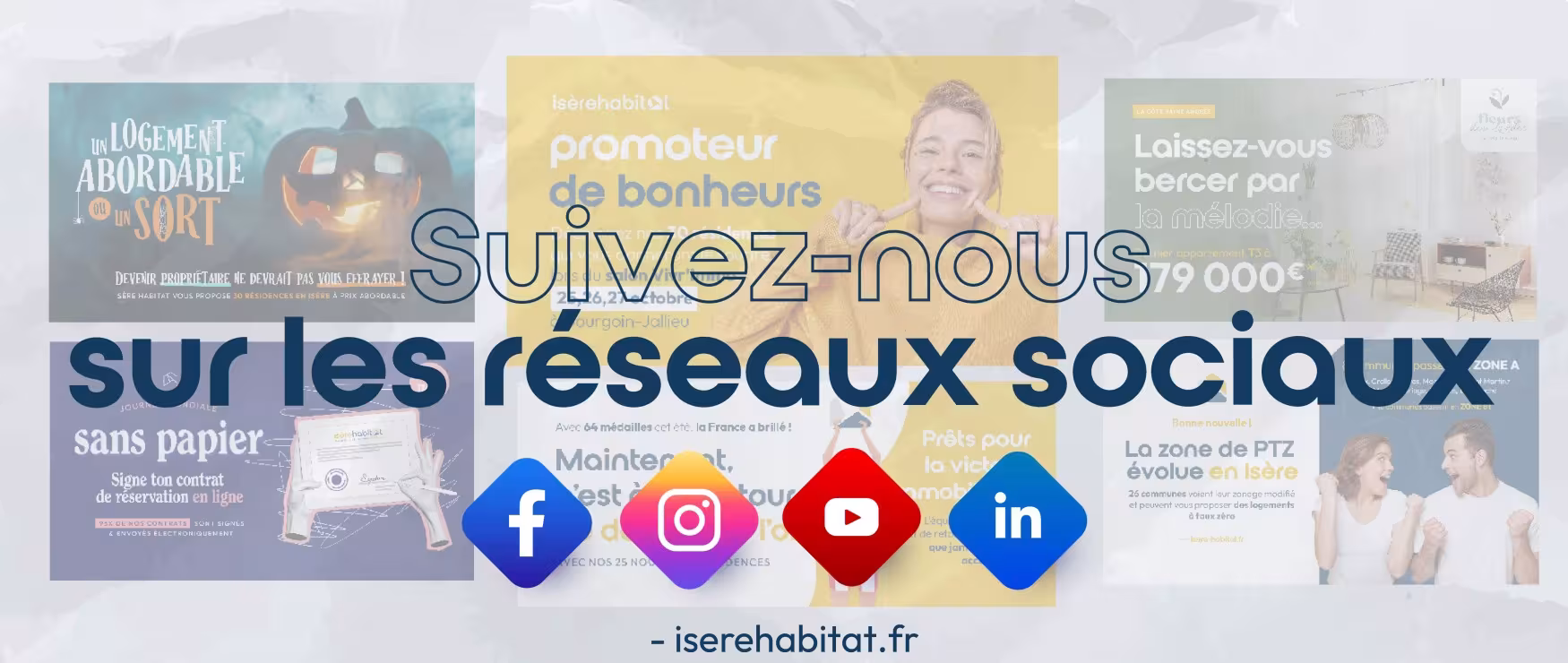 Suivez nous sur les réseaux sociaux