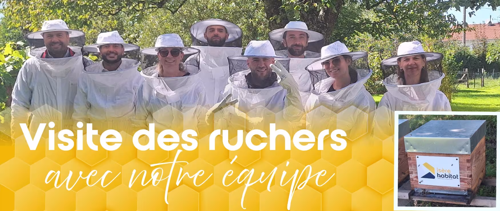 Visite des rûchers avec notre équipe