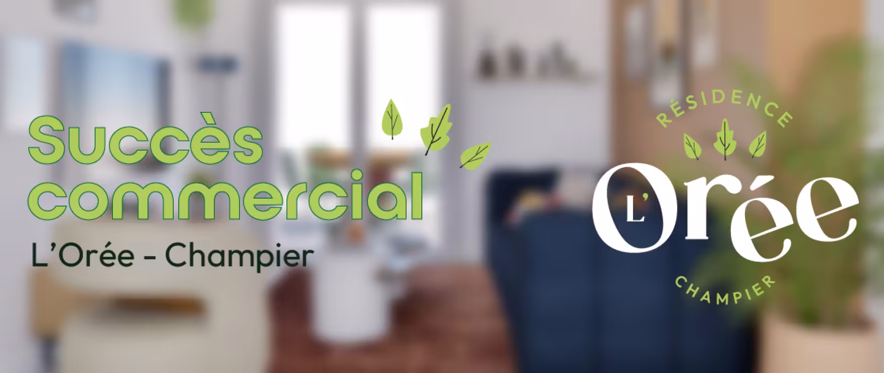Succès commercial de la résidence L'Orée à Champier