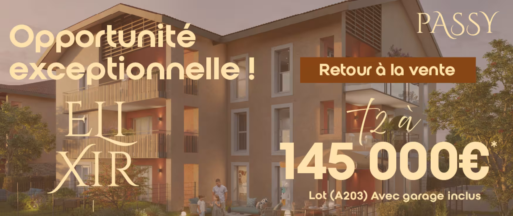 Retour à la vente à Passy - Résidence Élixir