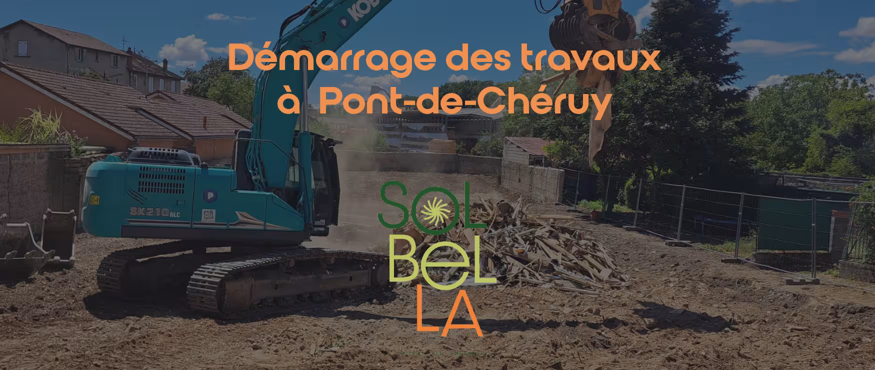 Démarrage des travaux à  Pont-de-Chéruy 